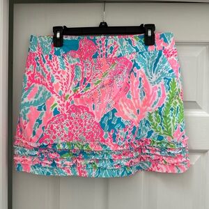Lilly Pulitzer pink multi skort.